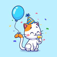 birthday cat images free on