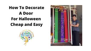 how to decorate a door for halloween