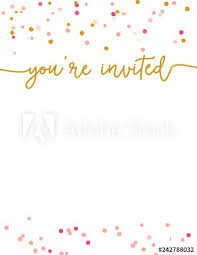 Cute Party Invitation Template Youre Invited Party