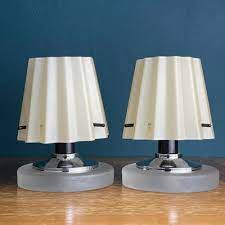 Vintage Murano Glass Night Table Lamps