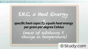 Specific Heat Capacity Of Water
