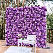 purple flower wall al flower