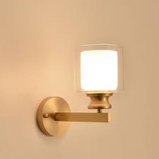 Us 66 34 30 Off Minimalist Copper Brass Wall Light Lamp Led Bedside Bedroom Study Reading Wall Light Led Sconce Modern Simple Gold Wall Light In Led
