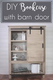 diy bookcase with barn door the