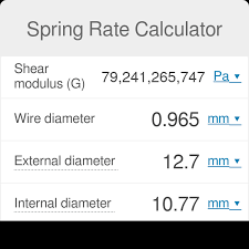 Spring Rate Calculator