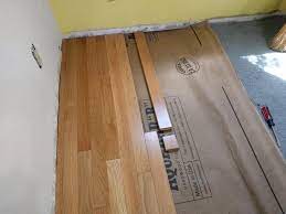 how to install hardwood floor over