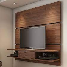 Brown Wall Mounted Tv Cabinet