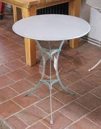 Zinc Top Metal Frame Table Boxhill 60