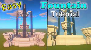 build fountain in minecraft tutorial