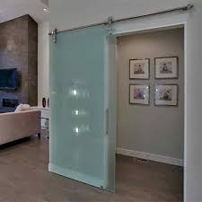 interior modern glass barn doors the