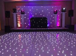 white led starlit dance floor hire