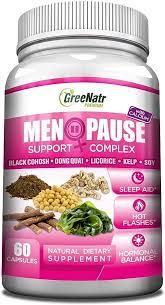Amazon.com: Herbal Menopause Support Complex for Hot Flashes, Night Sweats  & Mood Swings Relief. Promotes Balanced Hormone Levels Naturally with Black  Cohosh, Dong Quai, Licorice Root & Kelp Leaves, Veggie Caps :