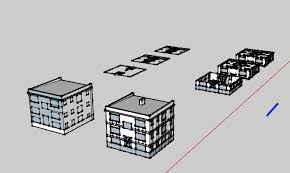 Combined Model And Floor By Floor Plans