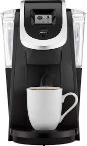 With the touch of a button, you can brew your favorite beverages. Keurig K200 Single Serve K Cup Pod Coffee Maker Black 5000068929 Best Buy