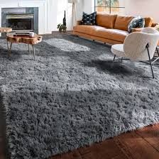 getuscart gray area rug for living