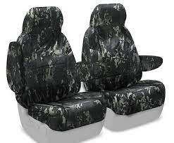 Black Camo Camouflage Seat Covers