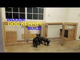 super easy indoor dog kennel build