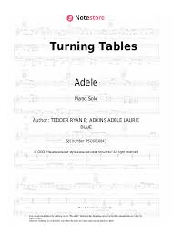 adele turning tables sheet for