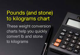 pounds and stone to kilograms chart