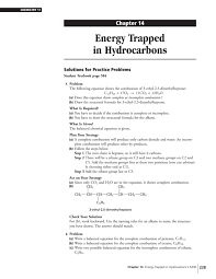 energy trapped in hydrocarbons chapter