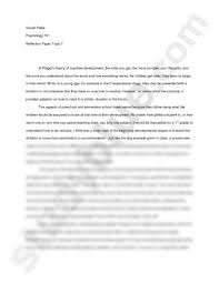 It is like the combination of something abstract and concrete. How To Write Reflection Paper In Psychology Final Reflection Paper