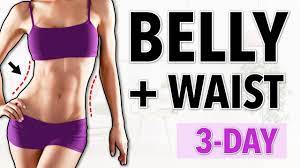 belly fat slim waist home workout