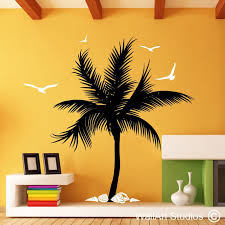 palm tree with s wall art stickers