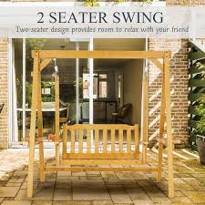 A Frame Wooden Porch Swing Zhps 034ms