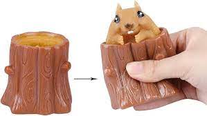2 pcs set squeeze squirrel toys
