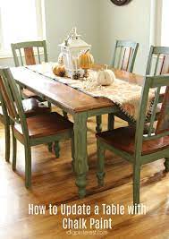 How To Update A Table With Chalk Paint