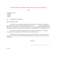 termination of representation letter