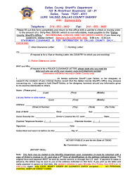 police clearance letter fill out