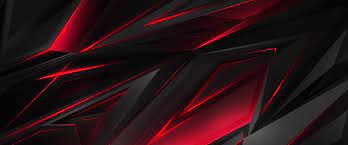 Black Red Abstract Polygon 3D 4K ...