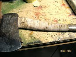 ed or broken wood axe handle