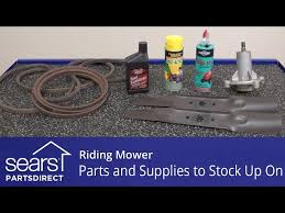 riding mower parts and supplies to