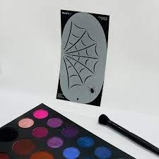 spiderweb spider makeup stencil