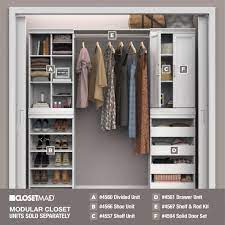 closetmaid modular closet 21 38 in w x