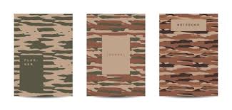 Army Camouflage Abstract Cover Notebook