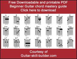 Beginner Guitar Chord Chart Pdf Beginner Guitar Chords