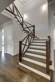 The idea was to use the simple and rustic . Industrial Farmhouse Stair Railing Novocom Top