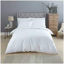 White Dobby Stripe Bed Linen