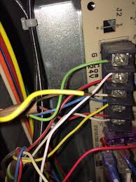 Furnace thermostat wiring falls in the diy category that a handy type person can hook up or fix. How Many Wires Can Be Connected To The C Terminal At The Furnace Home Improvement Stack Exchange