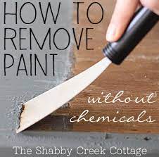remove paint from furniture without