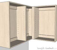 how to build corner cabinets houseful