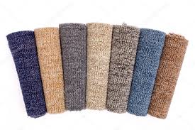 colorful carpet rolls stock photo by