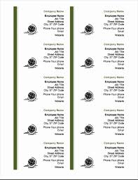 Microsoft word business card template. Business Cards With Border 10 Per Page