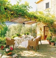 Italian Mediterranean Patio Designs