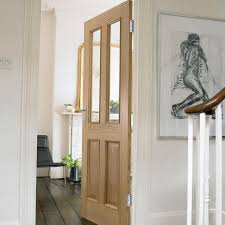 Rockingham 4 Panel Oak Glazed Interior Door