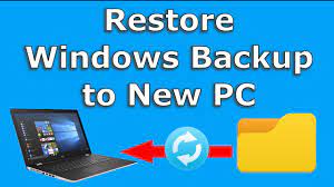 re windows 10 backup to new pc
