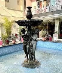 Frp Black Garden Water Fountain